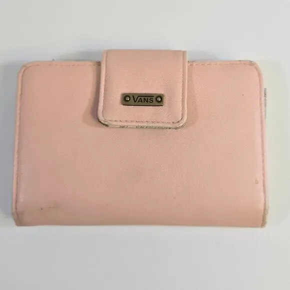 Vans Pink Tropical Themed Bi-fold Wallet with Tons of Pockets - Picture 2 of 16